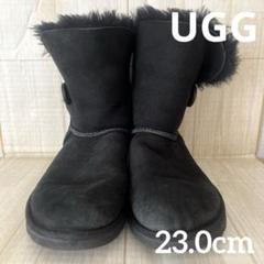 アグ　ブーツ　UGG 23 新品　黒 UGG アグ CLASSIC MINI Ⅱ クラシック ミニ ツー ムートンブーツ