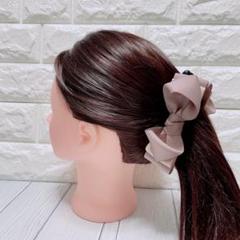 【バイカラーリボンクリップ】ヘアアクセ　ハンドメイド　結婚式