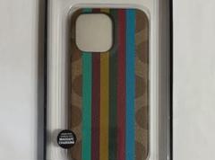 COACH ストライプ iPhone用ケース コーチ iPhone13 pro - メルカリ