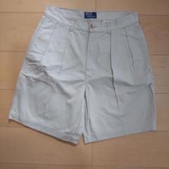 90s ポロ　ラルフローレン　ツータック　チノ　ショーツ　usa製 ベージュ