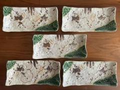 ばら売り応相談織部角皿焼き物皿作家もの刺身皿魚皿