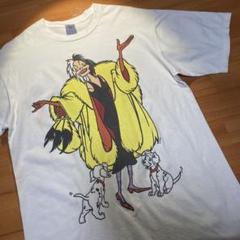 激レア 90s ディズニー 101匹わんちゃん クルエラ tシャツ