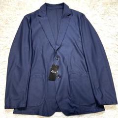 洗える♪【未使用タグ付】AOKI パジャマスーツ　ジャケット　春夏　ネイビー　M
