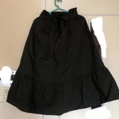 UNIQLO フレアスカート　ウエストゴム　ベルト付き