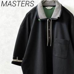 MASTERS ポロシャツ 半袖 胸ポケット サイドスリット ゴルフ ゆったり