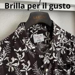 Brilla per il gusto フラワープリントオープンカラーシャツ