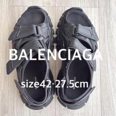 BALENCIAGA 正規品　サンダル ブラック　42サイズ　新品　値段交渉◯ 美品】BALENCIAGA ブラック サンダル サイズ42-27.5cm - メルカリ