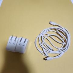 USB-C充電ケーブルとアダプター2個セット