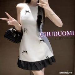 CHUDUOMI*＊立体リボン　ノースリーブワンピース　キャバドレス♡