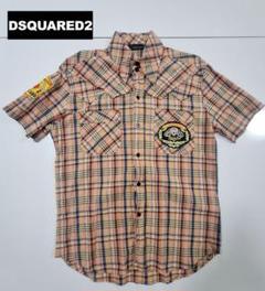 美品 DSQUARED2 ディースクエアード 半袖 チェックシャツのサムネイル