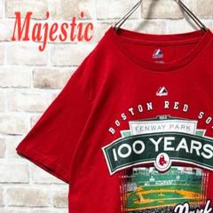 ☆BOSTON RED SOX☆ Majestic☆Tシャツ☆レッド☆S