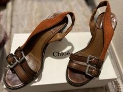クロエ Chloe サンダル ウッディ フラットミュール ブラック