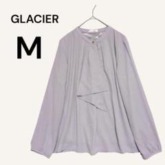 グラシア GLACIER 長袖ブラウス M 薄紫色 薄手 軽量素材