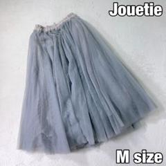 jouetie 大人ガーリー チュールミディスカート ウエストゴム バックジップ