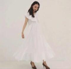 Randeboo Cape cotton dress white