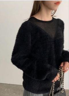 未使用　　ロペ　マドモアゼル　おしゃれ　カシミヤ混　ニットカーディガン 未使用 ロペ マドモアゼル おしゃれ カシミヤ混 ニットカーディガン