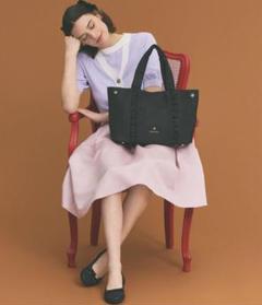 【未使用級】TOCCA FRILL A4 NYLONTOTE トートバッグ 撥水】FRILL A4 NYLONTOTE トートバッグ （トートバッグ