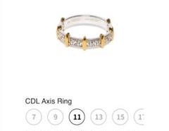 新品未開封　CDL TOKYO cdl CDL Axis Ringリング　11