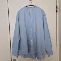 LE レショップ バンドカラーシャツ wide