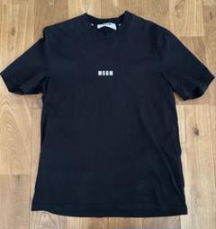 MSGM フリル付き黒半袖Tシャツ　美品　値下げ不可 フリル付き黒半袖シャツ カットソー M レディース（シャツ