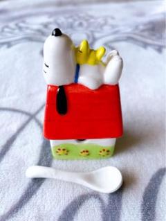 スヌーピー　陶器製　SNOOPY　POCKET HOUSE社　ウッドストック スヌーピー ウッドストック レンゲ Snoopy's house 食器 日本製