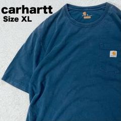 カーハート　Tシャツ　ワンポイント　胸ポケット フェード　XL 夏
