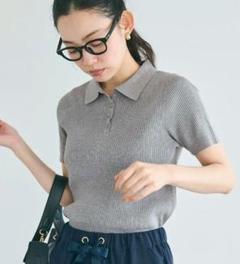 coca ポロニット トップス 新品タグ付き グレー L