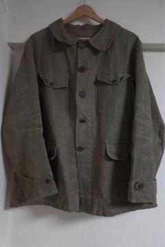tunewool　30sハンティングジャケット　コットンピケ　ミント 40-50s France Vintage EGAN Cotton Pique Hunting