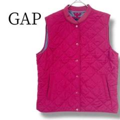 ギャップ GAP キルティングベスト M ビビットピンク ジャケット 羽織