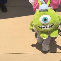 モンスターズインク　サリー　ブランケット　ぬいぐるみ　リュック 今日のTOY 【モンスターズインク・サリーのぬいぐるみリュック