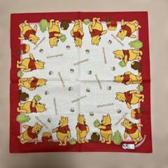 【ディズニー】Winnie the Pooh ハンカチ 赤