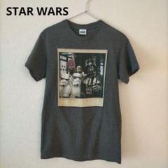 [美品]スターウォーズ ダースベイダー Tシャツ グレー 夏 レディース キッズ