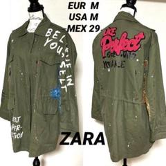 ZARA モッズコート ミリタリージャケット - メルカリ