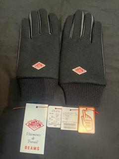 DANTON 手袋 ブラック BEAMSコラボ DANTON × BEAMS / 別注 フリース グローブ（手袋）｜DANTON
