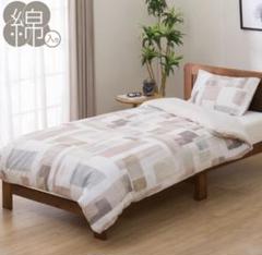 【ニトリ新品】掛け布団カバー セミダブル　ローズ