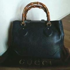 グッチ　バンブー、トートバッグ、黒、スエード×表革⭐︎トート グッチ⭐︎GUCCI⭐︎バンブー⭐︎トートバッグ⭐︎黒