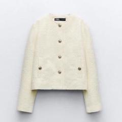 メタリック テクスチャー ジャケット ZARA ZARA メタリック テクスチャー ジャケット - メルカリ