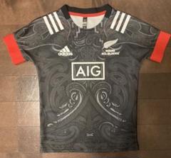 140 adidas MĀORI REP JSY オールブラックスキッズTシャツ 140 adidas MĀORI REP JSY オールブラックスキッズTシャツ