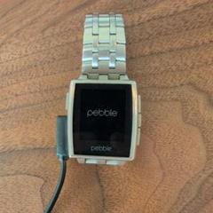 Pebble Steel スマートウォッチ 本体・バンド多 数・充電ケーブル付きのサムネイル