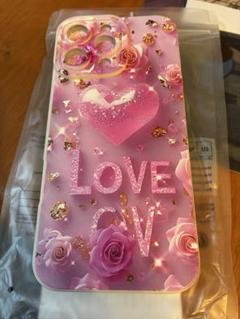 新品iPhone16pro maxケース ピンク ハート バラ柄可愛い激安セール