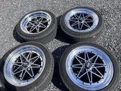 ワークエクイップ　17x8.0PCD114.3 OFF35 5H中古ホイール1本 WORK ワーク エクイップ ホイール 4本 8/9J-17 PCD114.3 5穴 +43