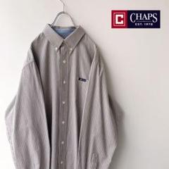 CHAPS ラルフローレン 長袖ストライプシャツ90s古着