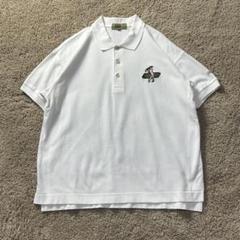 【超希少】90s KENZO GOLF ポロシャツ ゴルファー刺繍ロゴ 白 M