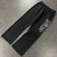 備中倉敷工房 ETERNATL エターナル トラックパンツ ジャージ 和柄 黒