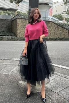sheller three tier tulle skirt