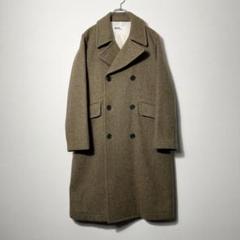 【美品】MHL ダブルチェスターコート ロング丈 メルトンウール 17aw 美品】MHL ダブルチェスターコート ロング丈 メルトンウール