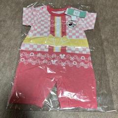 ミニーちゃん半袖ロンパース80