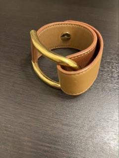 デルボー delvauxブラウン　　レザー　バングル デルボー delvauxブラウン レザー バングル - メルカリ