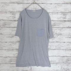 N149★チャンピオン/Tシャツ/グレー/半袖/丸首/ポケット/シンプル