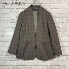 美品✨マルティニーク ドライオックスノーカラージャケット 綿 麻 フリー martinique（マルティニーク）の「martinique/ドライオックス